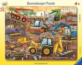 Ravensburger Puzzle: Stavební stroje v plném proudu
