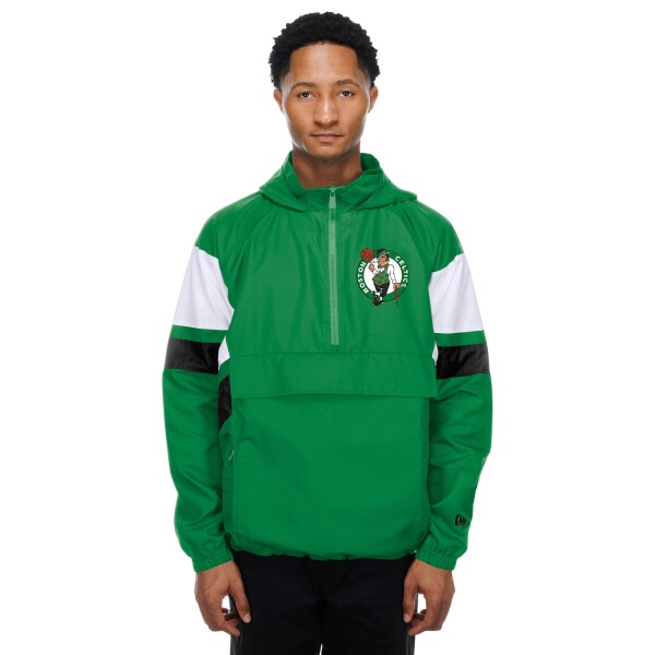 New Era Pánská bunda Boston Celtics NBA Quarter Zip Windbreaker Velikost: 2XL