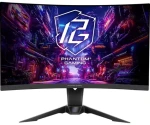 27" ASRock Phantom Gaming PG27QRT2A černá / Monitor / VA zakřivený / QHD / 180Hz / 1ms / FreeSync / HDMI+DP / VESA (PG27QRT2A)