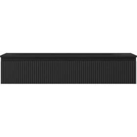 MEXEN/S - Rivel koupelnová skříňka 120 cm s umyvadlem Vela, 1 šuplík, reliéf , černá mat 91A20-12023-1-BF71-W23M71