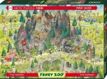 HEYE Puzzle Šílená ZOO: Expozice Transylvánie