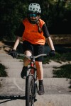 Dres FORCE MTB RULES krátký rukáv, oranžový (Barva oranžová, velikost XXL)
