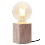 STAR TRADING Dřevěná lampa Lys Brown, přírodní barva, dřevo