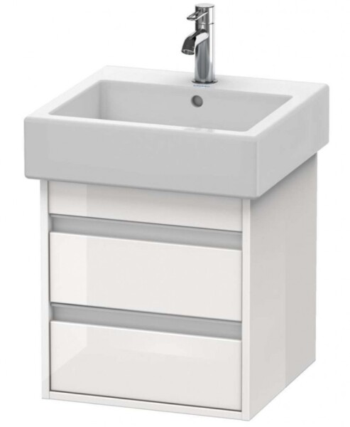 DURAVIT - Ketho Umyvadlová skříňka 48x45x44 cm, 2 zásuvky, lesklá bílá KT663502222