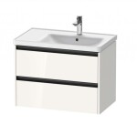 DURAVIT - Ketho.2 Umyvadlová skříňka 55x78x46 cm, 2 zásuvky, lesklá bílá K25286022220000