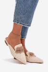 Dámské pantofle s ozdobou Béžové Katrine 38