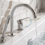 REA - 3otvorová Vanová Baterie Lungo Chrome REA-B2262