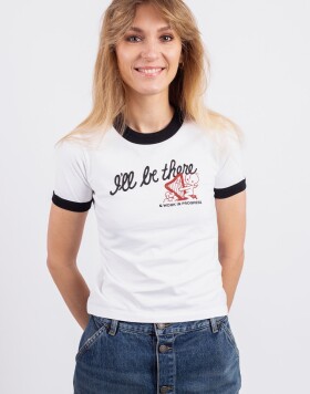 Tričko Carhartt WIP W' S/S Be There T-Shirt White heavy stone wash