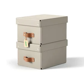 Leitz Puro S pískově béžová / Úložný box / karton / 7 l / 2 ks (61470012)