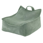 PLUSH NEST PLUSH NEST Dětské čtvercové křesílko Puffy Manšestr 77 × 67 × 50 cm zelené