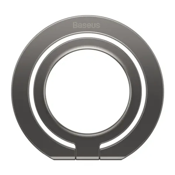 Baseus SUCH000013 Halo Magnetický držák na mobil s kroužkem šedá / MagSafe (SUCH000013)