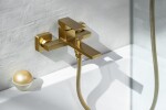 SAPHO - CUBEMIX nástěnná vanová baterie, zlato mat CM010GB