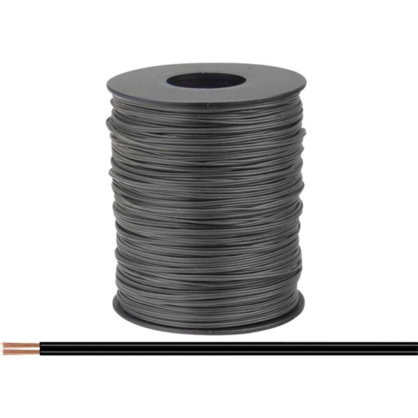 Donau Elektronik 114-11-100 lanko/ licna 2 x 0.08 mm² černá 100 m