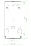 NOVASERVIS - Zásobník na tekuté mýdlo 1000 ml, bílý 69083,1