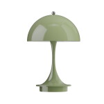 Louis Poulsen Přenosná lampa Panthella 160 V3 Opaque Moss Green, zelená barva, plast