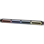 DIGITUS 19 Patch panel / nestíněný / 16 portů / neosazený / 1U / černá barva / RAL 9005 (4016032157441)