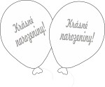 Balónek bílý Krásné narozeniny! Balonky.cz Balónek bílý Krásné narozeniny! Balonky.cz