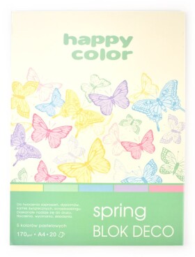 Happy Color Blok Deco Spring A4 170 g 20 listů