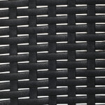 Zahradní židle, kov, plast, černá, AZC-H1021 BK