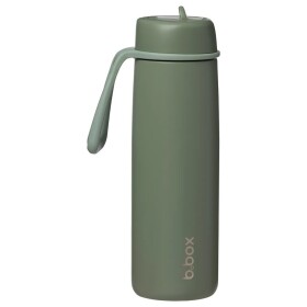 B.box Nerezová termoska na pití s brčkem 690 ml - Olive