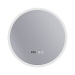 Erga Deam, kulaté LED zrcadlo 60cm, 3 barvy světla, přední osvětlení, vyhřívací podložka proti zapaření, ERG-V01-Deam-6060-CL ERG-V01-DEAM-6060-CL