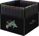 Faber-Castell Faber-Castell, 116411, Black Edition, Supersoft, sada ergonometrických pastelek s černým lakováním, 100 ks