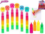 Glamour zvýrazňovač 18 cm pětibarevný chobotnice - mix barev