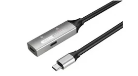 PremiumCord USB-C repeater 15m / Prodlužovací kabel / Male-Female / 5Gbps / Aluminium (ku31rep15al)