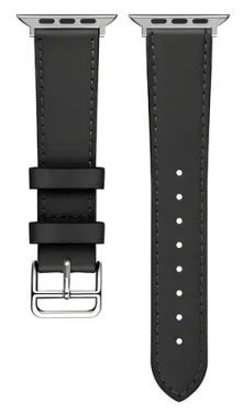 Beline Hermes 20 mm černá / Kožený řemínek pro smartwatch / univerzální / přezka