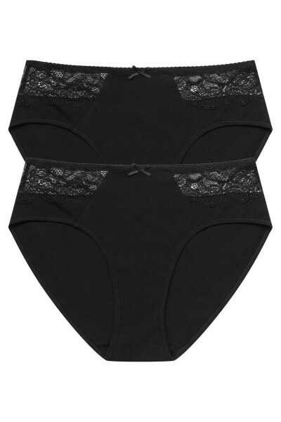 Dámské kalhotky 2-pack HALLY 39889 černá XL