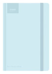 Blok A5, 100l, 80g, linkovaný - Pastel Blue s gumou