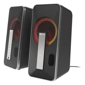 Genesis Helium 100BT RGB černá-stříbrná / Reproduktory / 2.0 / 10W / Bluetooth 5.0 / RGB podsvícení (NCS-1635)