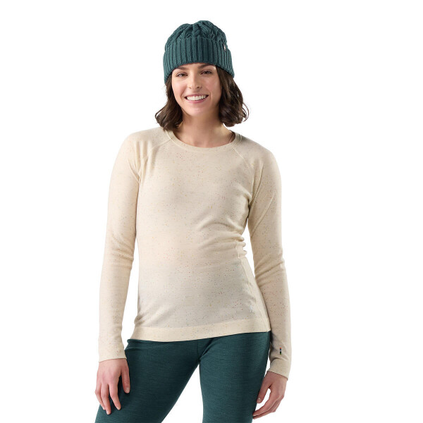 Dámské merino triko dlouhý rukáv SMARTWOOL Women's Classic Thermal Merino Base Laye, Almond Donegal velikost: S