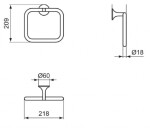 IDEAL STANDARD - La Dolce Vita Držák ručníku, chrom T5501AA