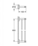 GROHE - Essentials Držák ručníků, 65 cm, chrom 40802001