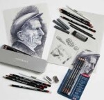 Derwent Charcoal uhel v tužce sada 6 ks v plechové etui
