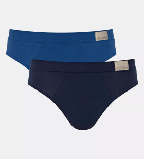 Pánské slipy GO Natural Brief C2P - BLUE - modré M008 - SLOGGI BLUE L