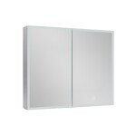 Zrcadlová skříňka s osvětlením SAT 80x60 cm kov hliník SATZGALED8060AL SATZGALED8060AL
