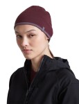 Unisex merino čepice ICEBREAKER Unisex 200 Oasis Revers Beanie, Dark Berry/Grey Plum