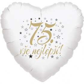 75. narozeniny balónek srdce Balonyk.cz 75. narozeniny balónek srdce Balonyk.cz