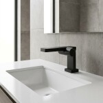 CERANO - Umyvadlová stojánková baterie Gina - nízká - černá matná CER-423598