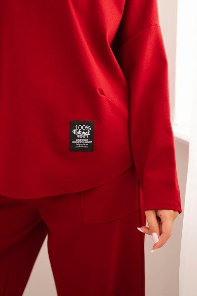 Komplet Punto Milano Winter mikina + kalhoty bordový UNI