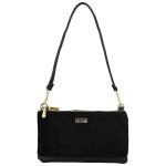 Stylová dámská semišová kabelka na rameno Amanda, černá