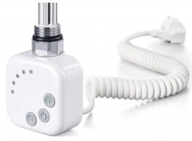 HOPA - Topná tyč BURGH s termostatem a časovačem - Barva topné tyče - Bílá, Typ připojení - Kroucený kabel, Výkon topné tyče - 500 W RDOHT250006