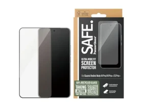 PanzerGlass Safe Ultra-Wide Fit průhledné / Ochranné sklo / Xiaomi Redmi Note 14 Pro, 14 Pro+, 13 Pro+ / plně nalepovací (SARNUWFG59453)