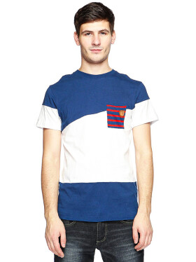 Picture Oxford WHITE/MARINE pánské tričko krátkým rukávem XL