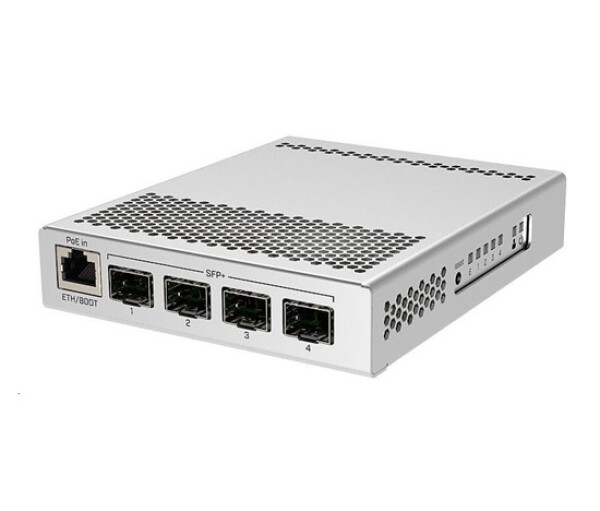 MikroTik Cloud Router Switch CRS305-1G-4S+IN, Dual Boot (SwitchOS, RouterOS), 800MHz, 512MB RAM, 4xSFP+, vč.L5 EDF_1017151