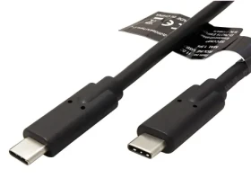 Roline USB-C - USB-C kabel 50 cm černá / Kabel / USB 3.2 Gen 2x2 / PD 100W / 20 Gbps (11.02.9070)