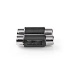 Nedis Stereo audio adaptér 2x RCA (F) - 2x RCA (F) černá / poniklované (CAGB24952BK)