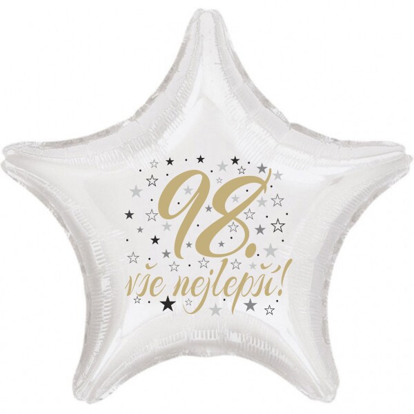 98. narozeniny balónek hvězda Balonky.cz 98. narozeniny balónek hvězda Balonky.cz